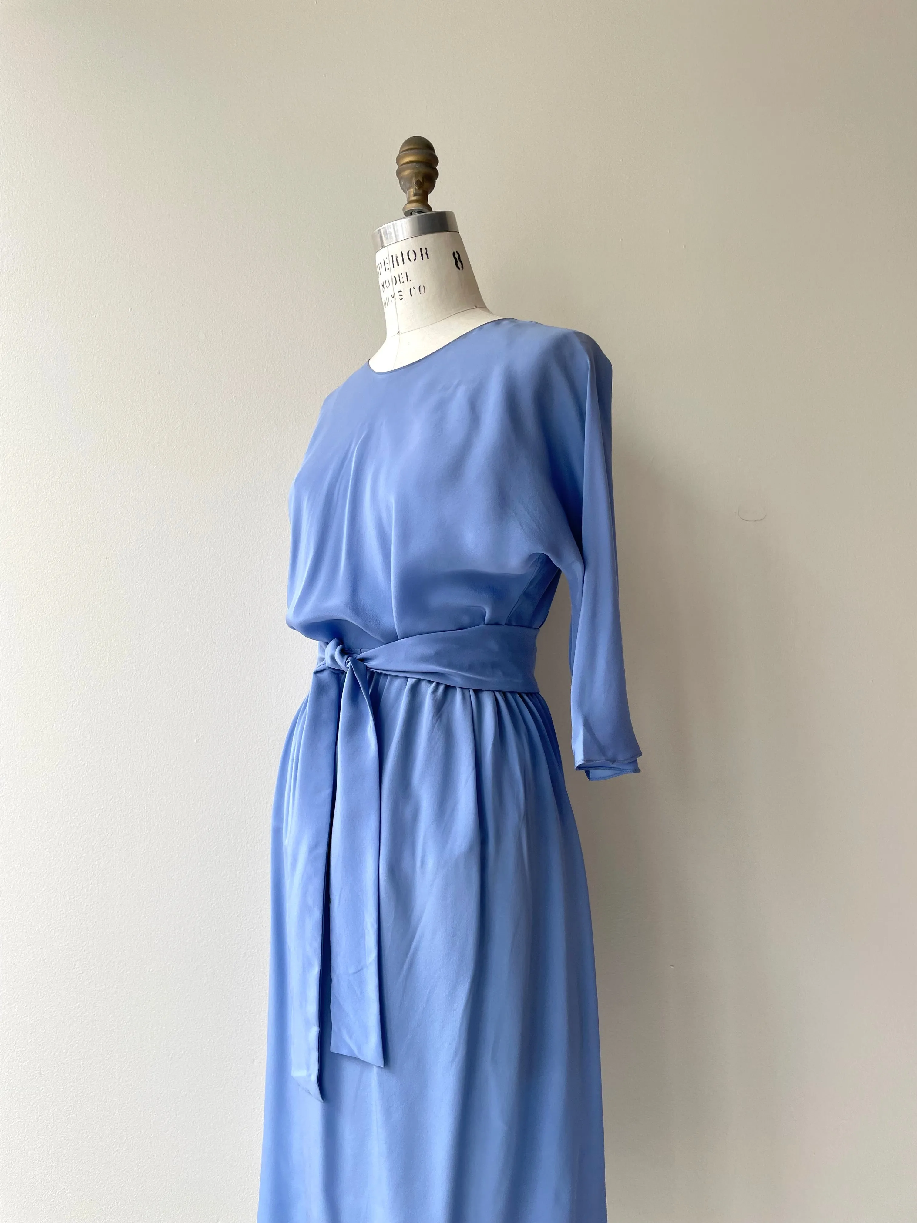 Periwinkle Silk Set | 1970s