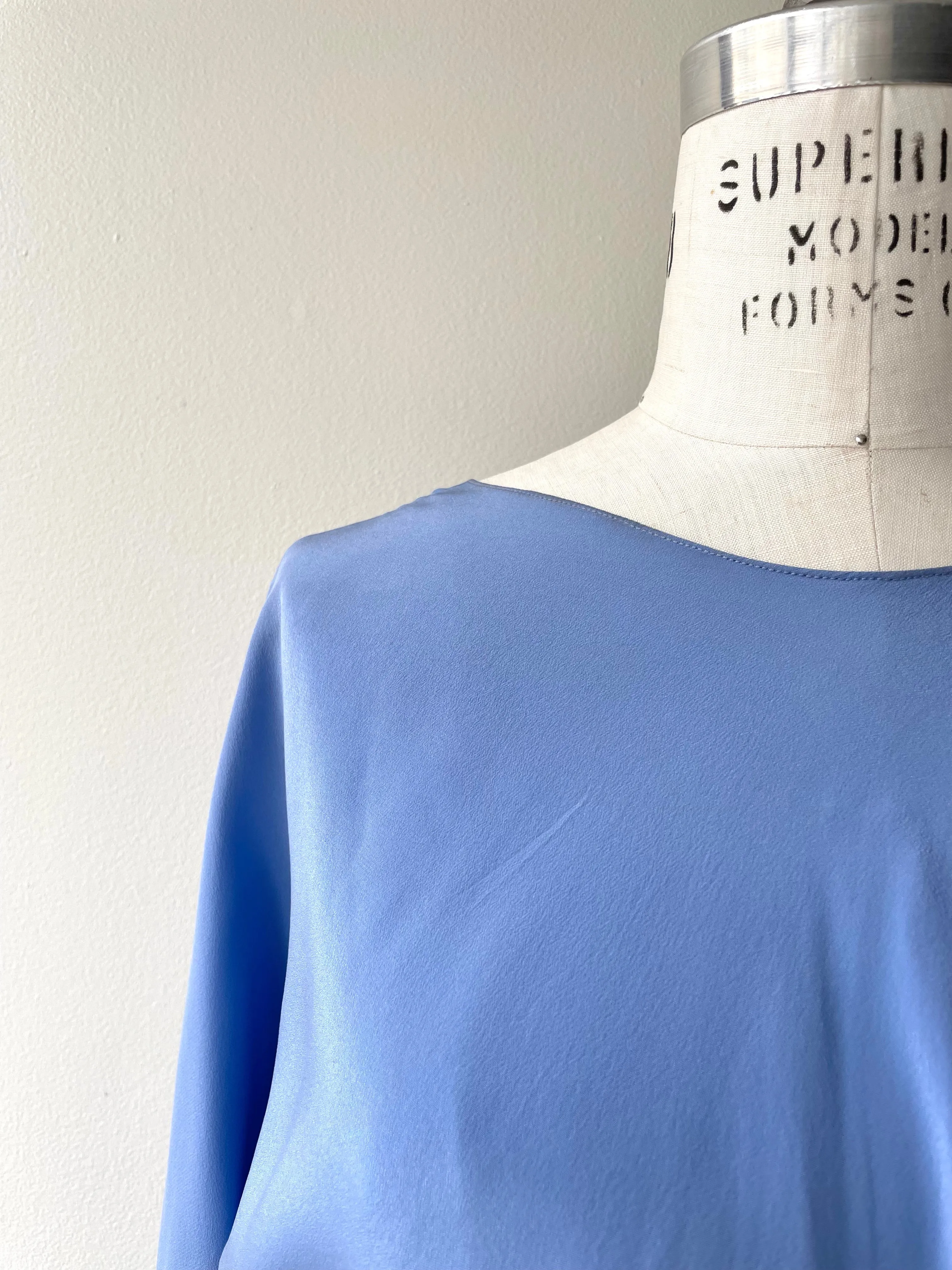 Periwinkle Silk Set | 1970s