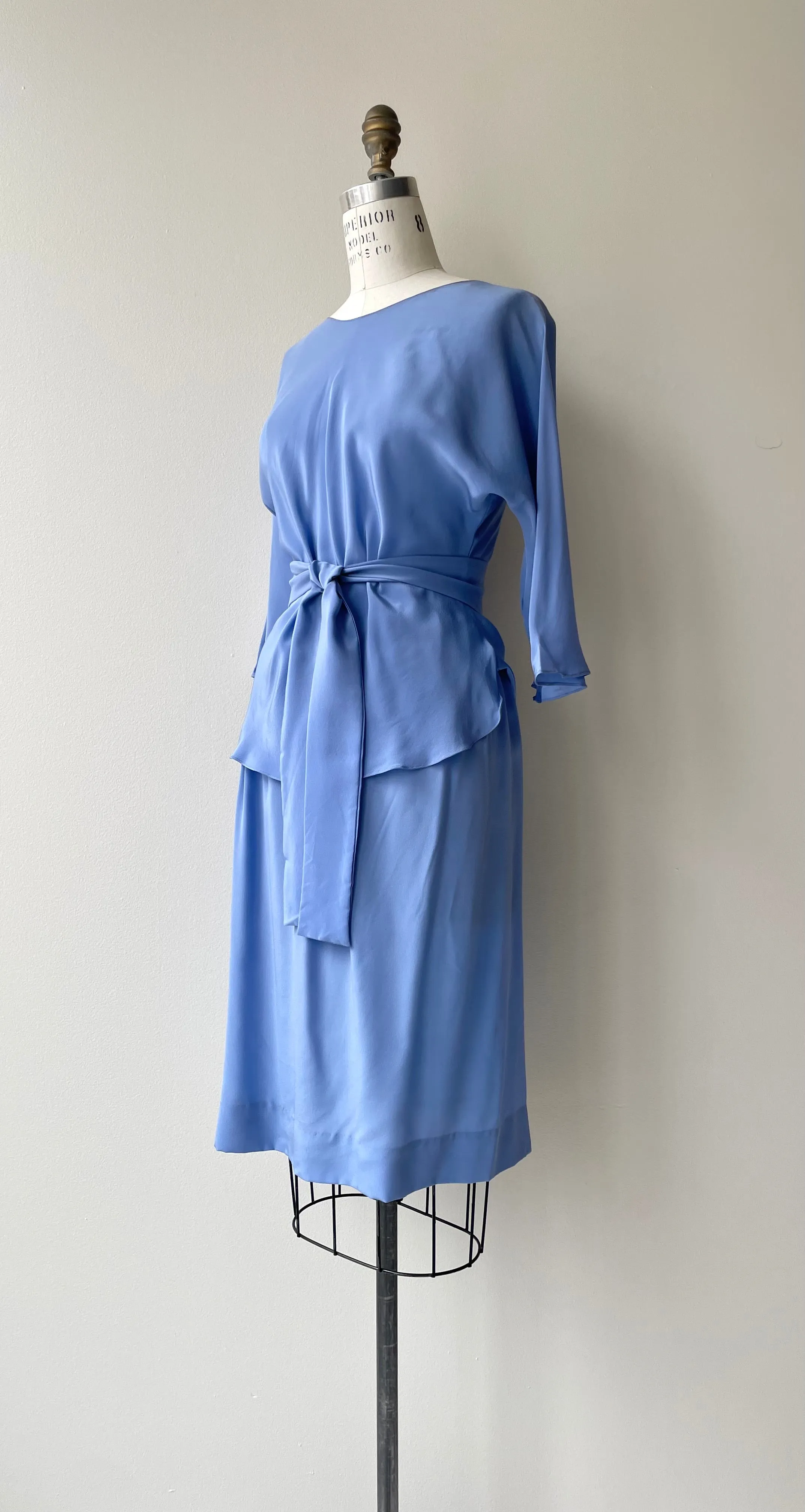 Periwinkle Silk Set | 1970s