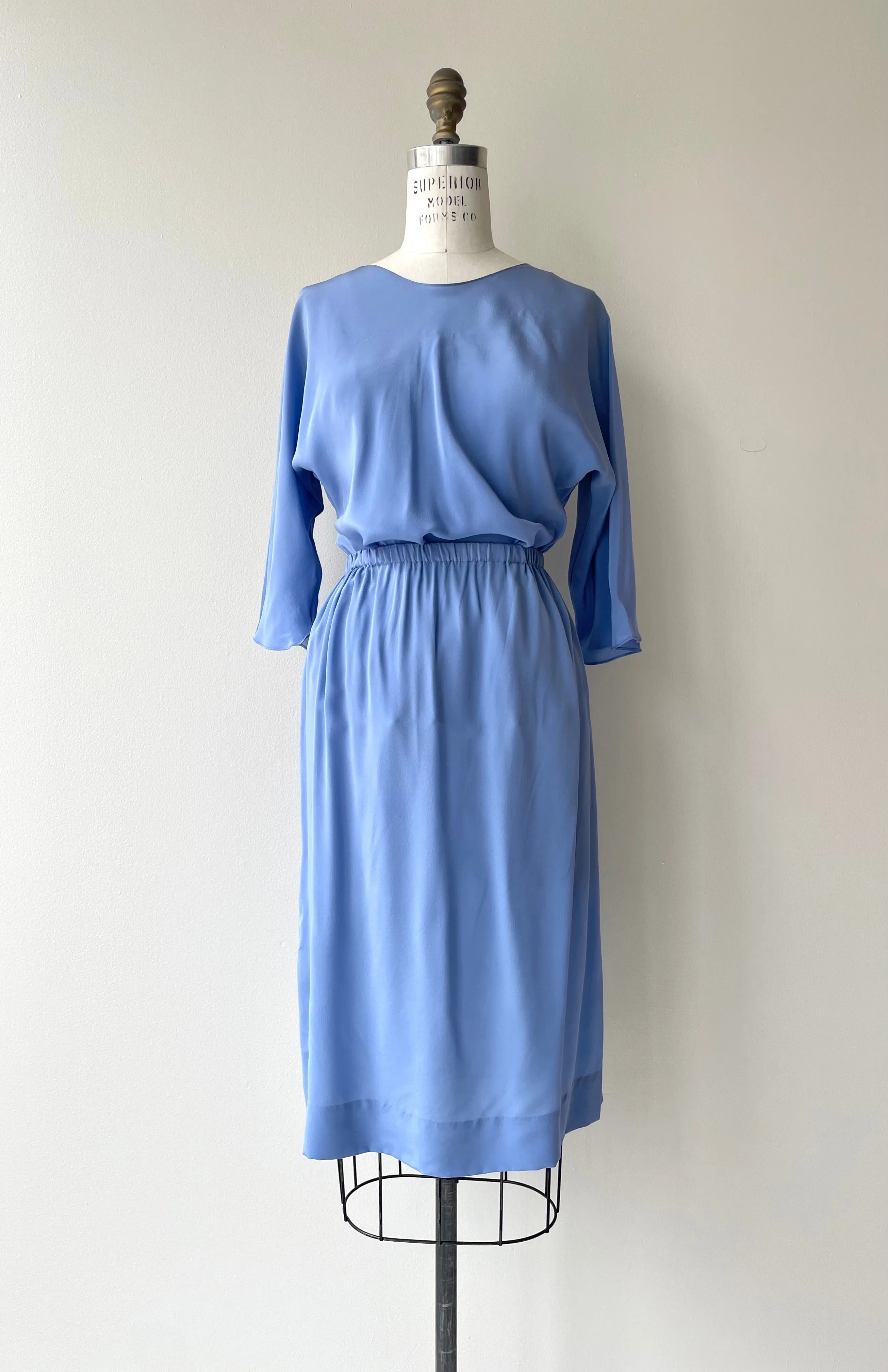 Periwinkle Silk Set | 1970s