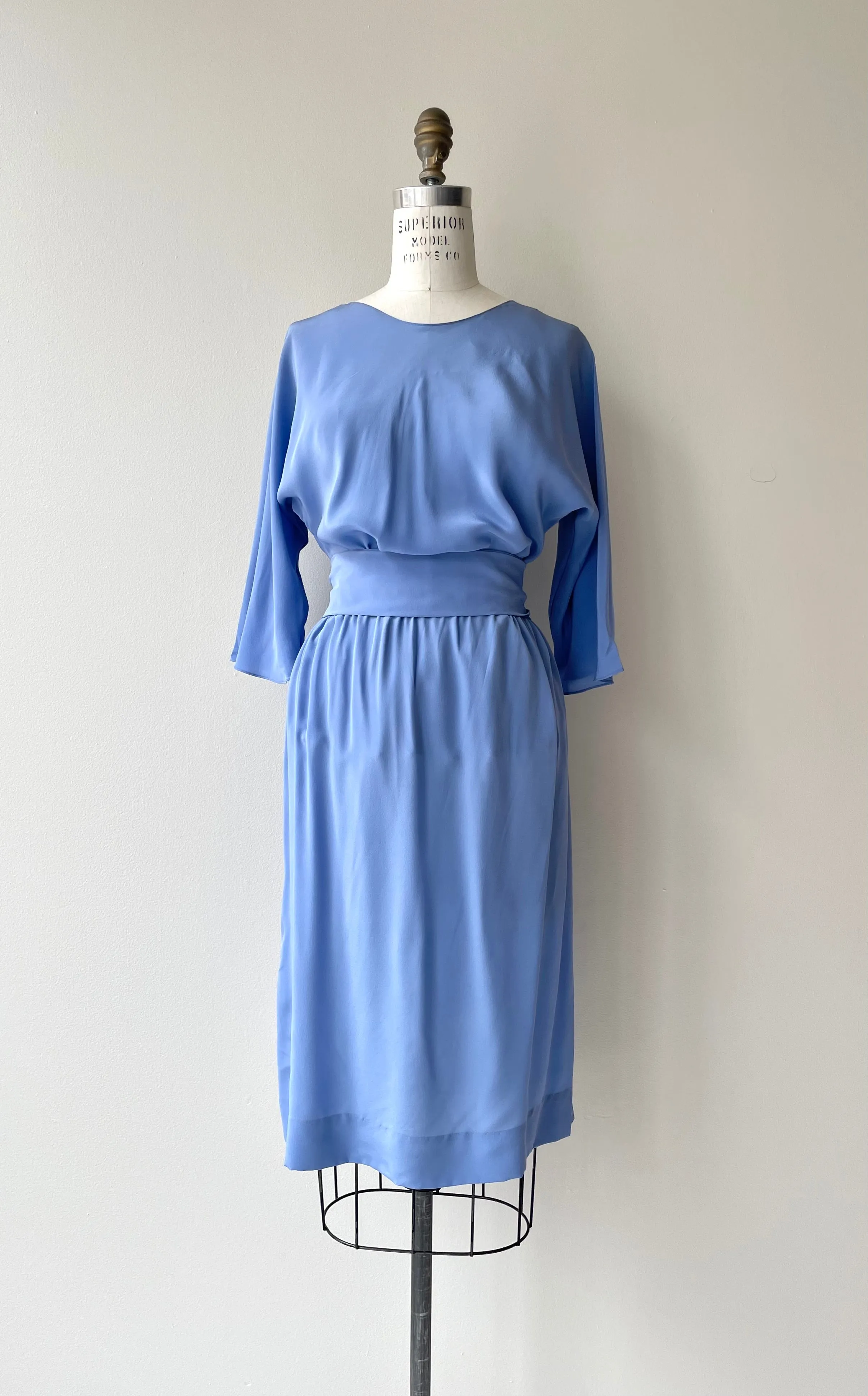 Periwinkle Silk Set | 1970s