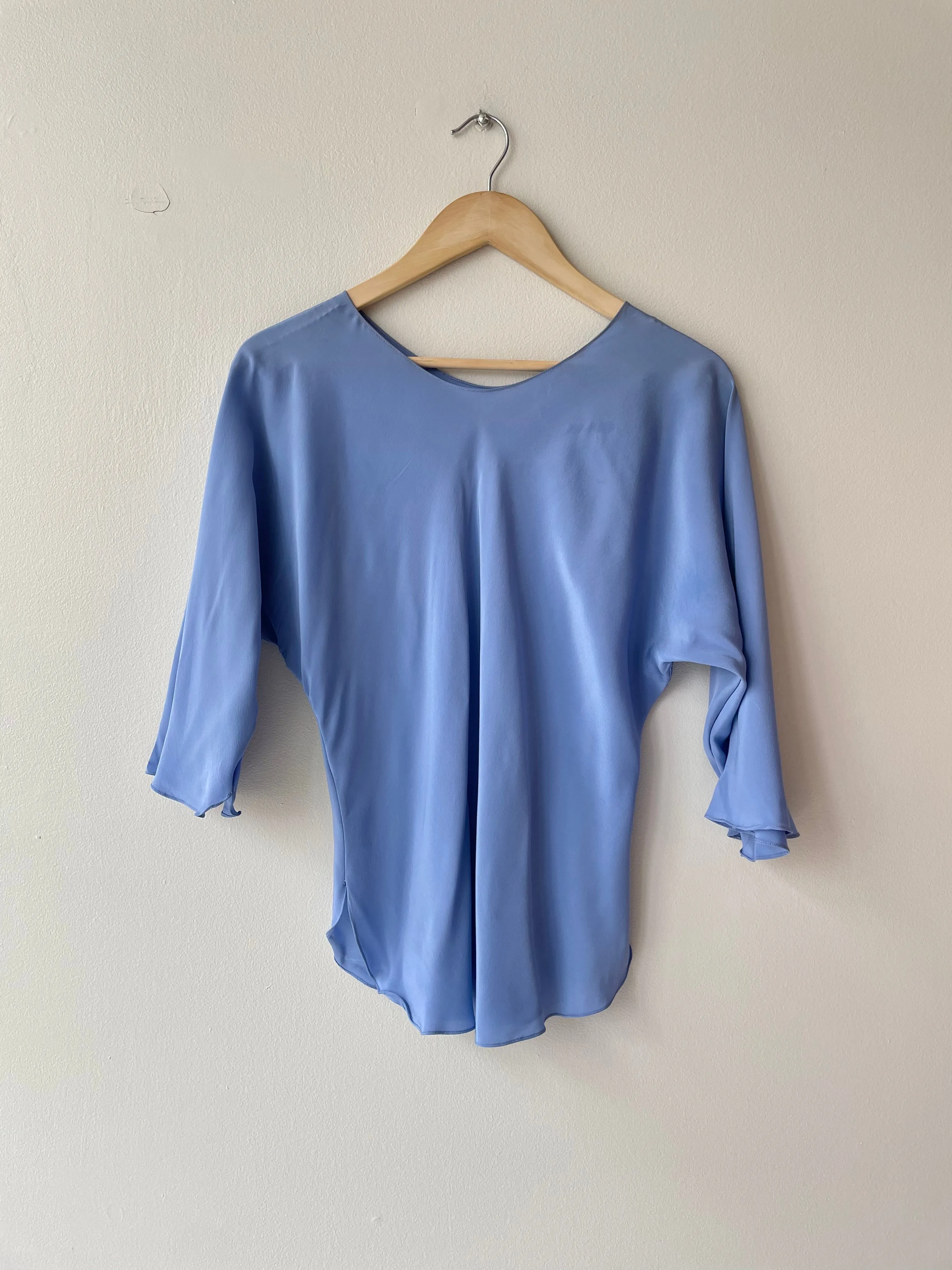 Periwinkle Silk Set | 1970s