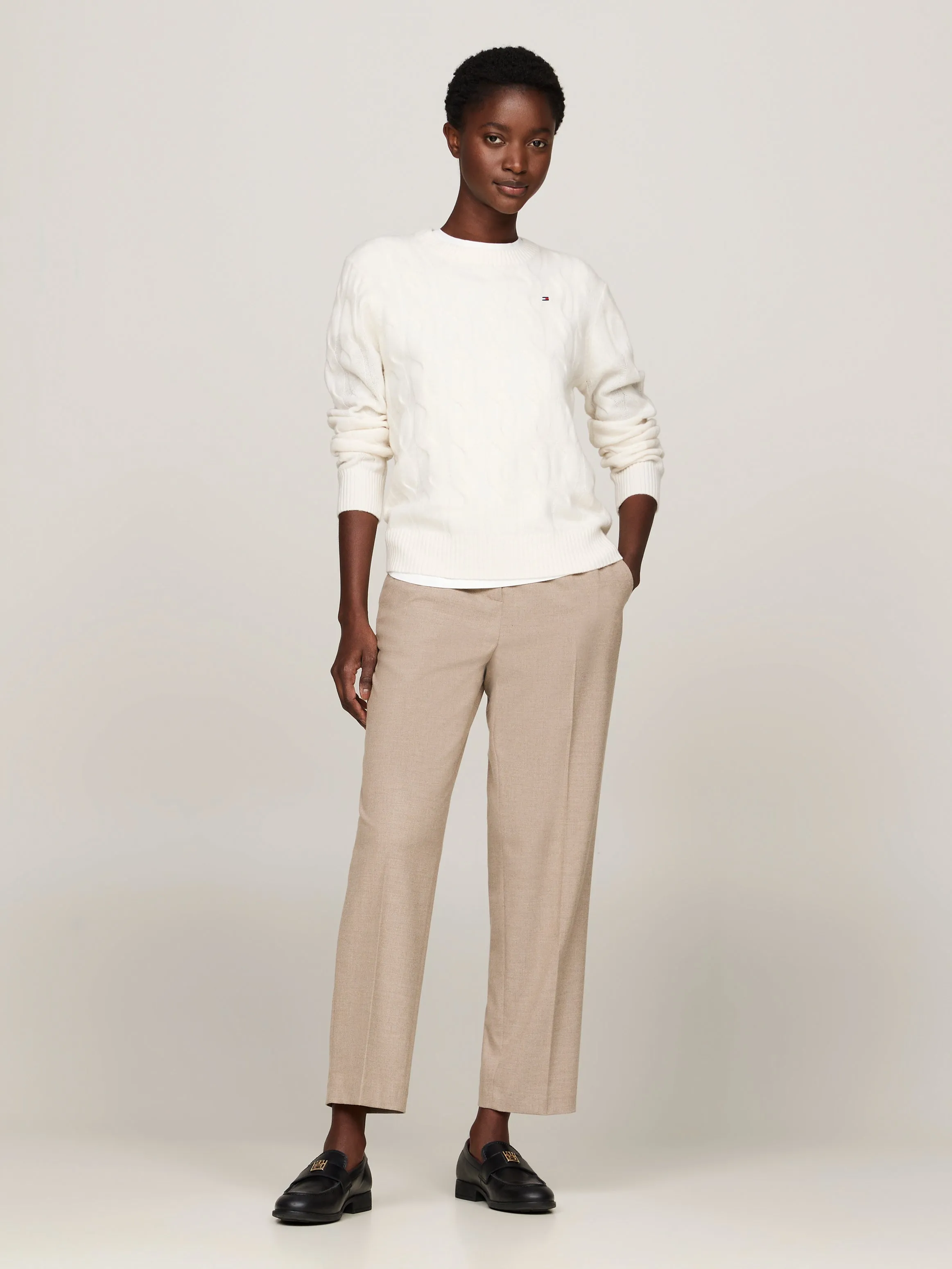 Pure Wool Cable Knit Jumper