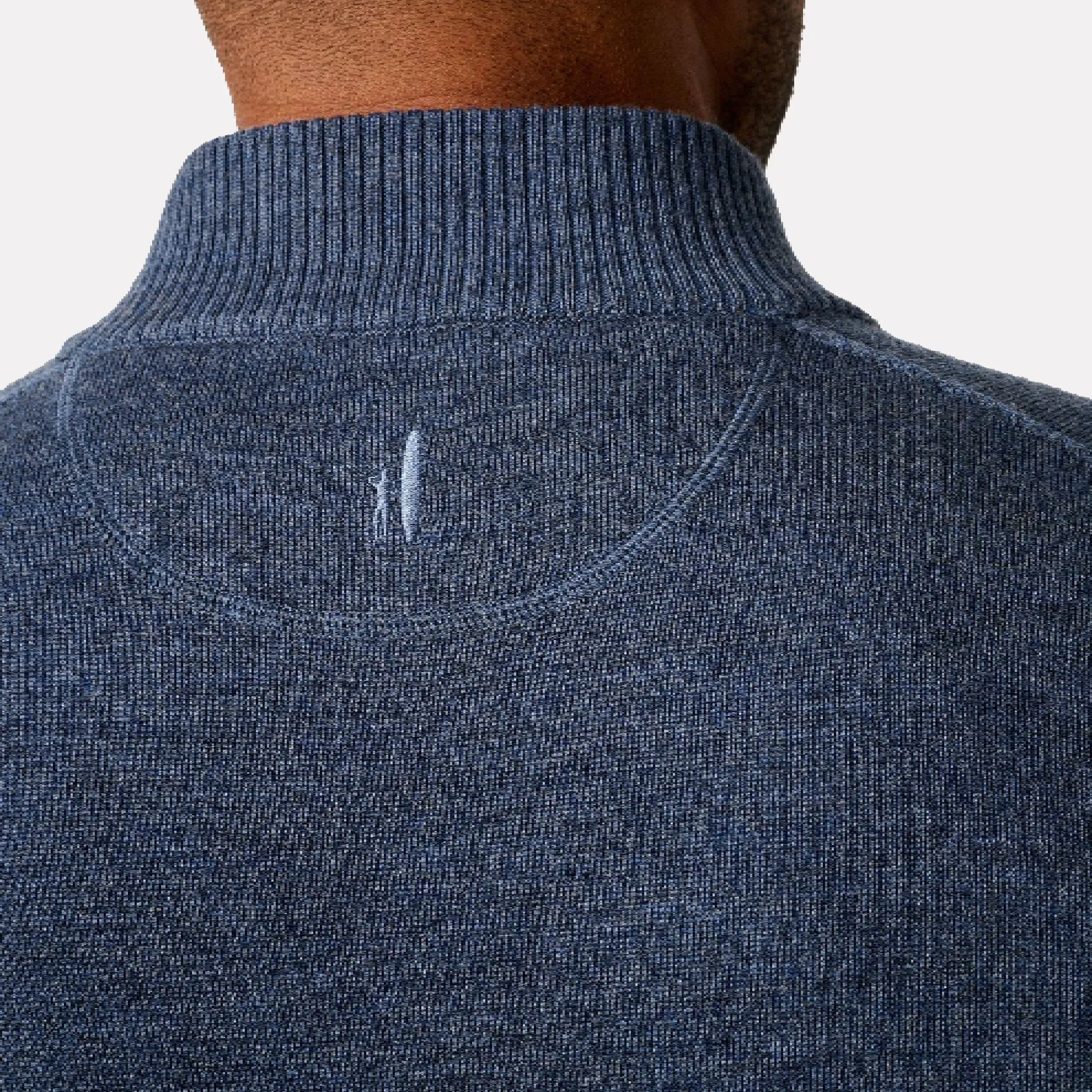 Raynor Quarter Zip Sweater / Laguna Blue