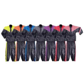 RS5001 Two Piece Motorcycle Rain Suit