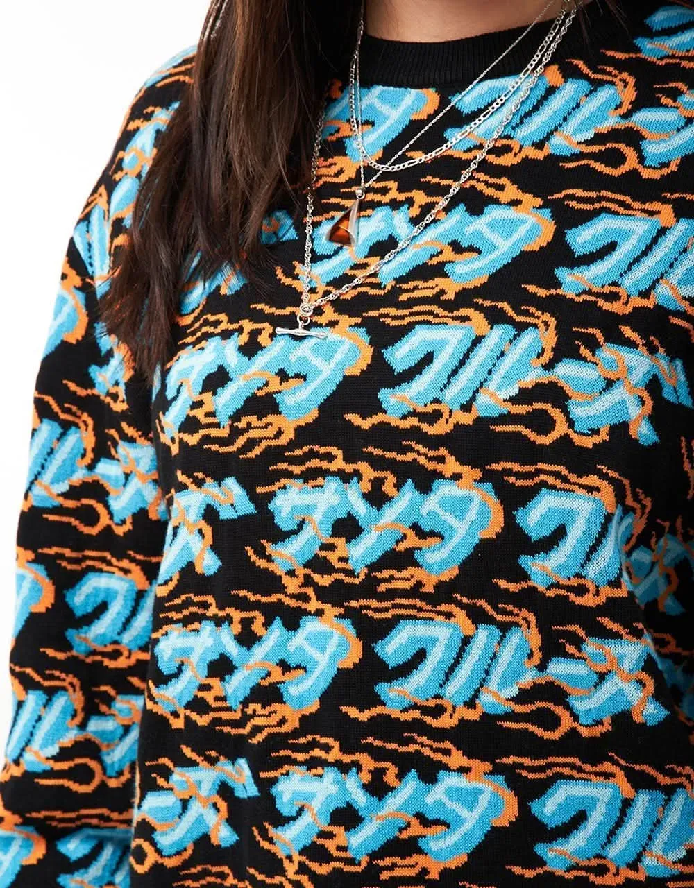 Santa Cruz Inferno Japanese Strip Knit Crew - Multi