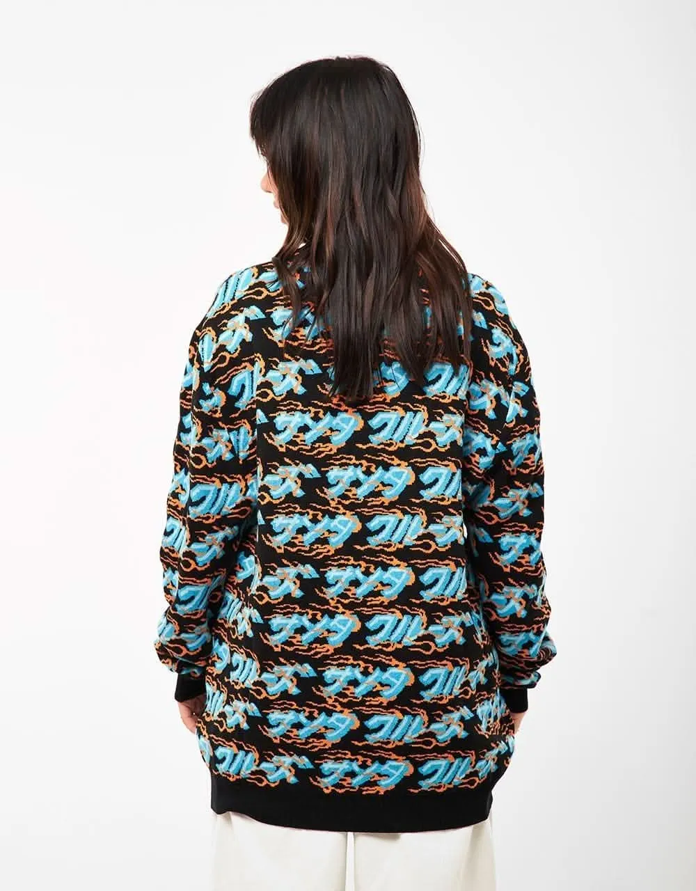 Santa Cruz Inferno Japanese Strip Knit Crew - Multi
