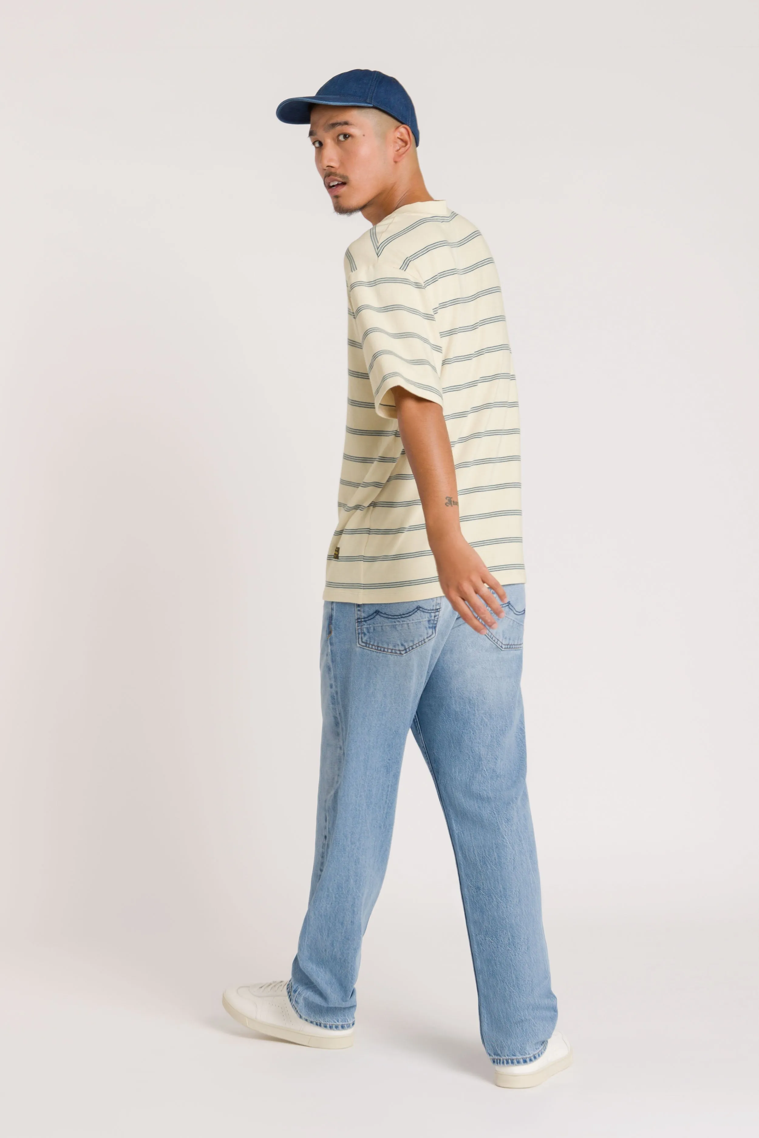 Sargon T-Shirt | Light Blue Stripe