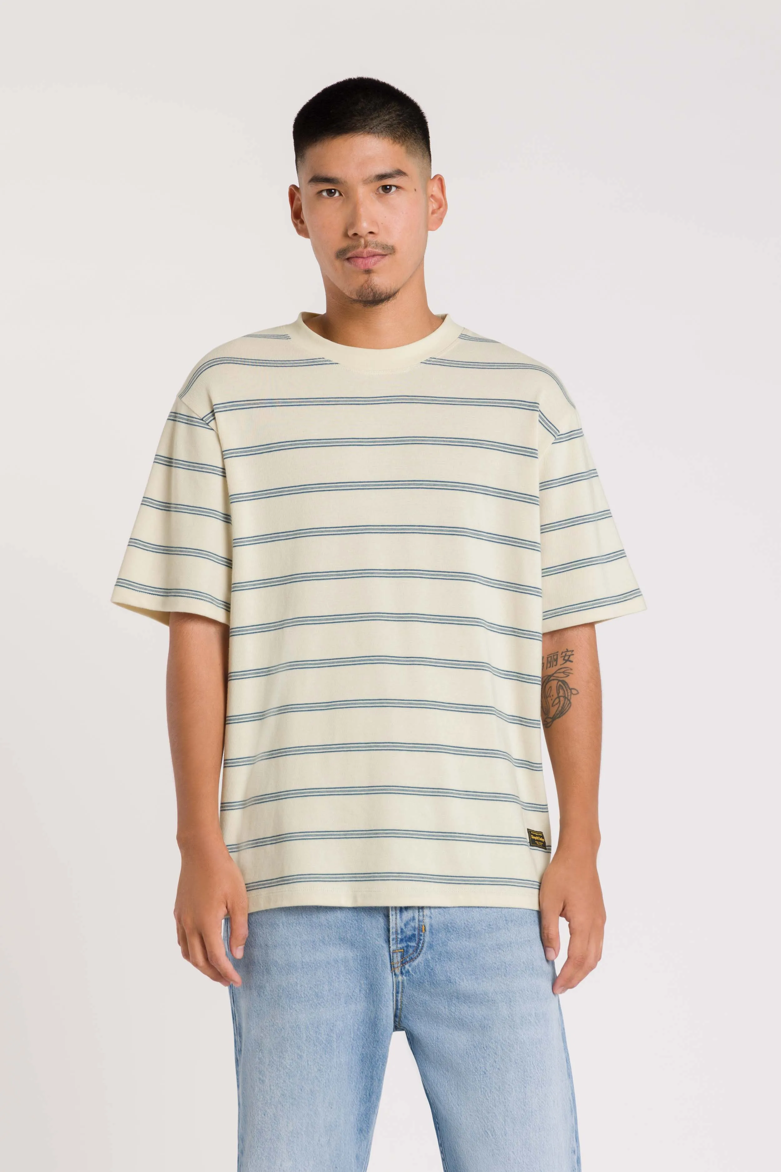 Sargon T-Shirt | Light Blue Stripe