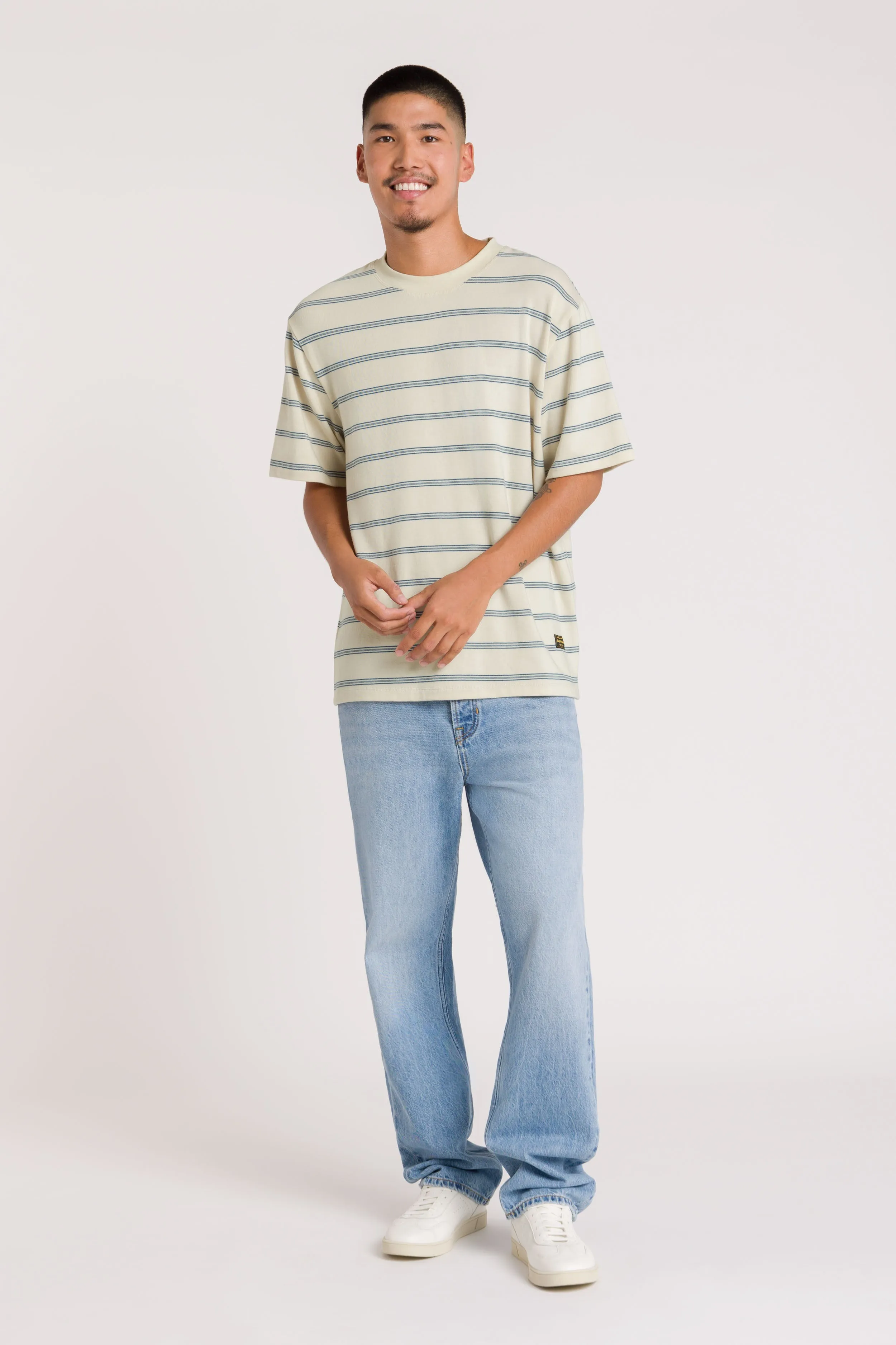 Sargon T-Shirt | Light Blue Stripe