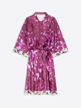 Silk shirt dress