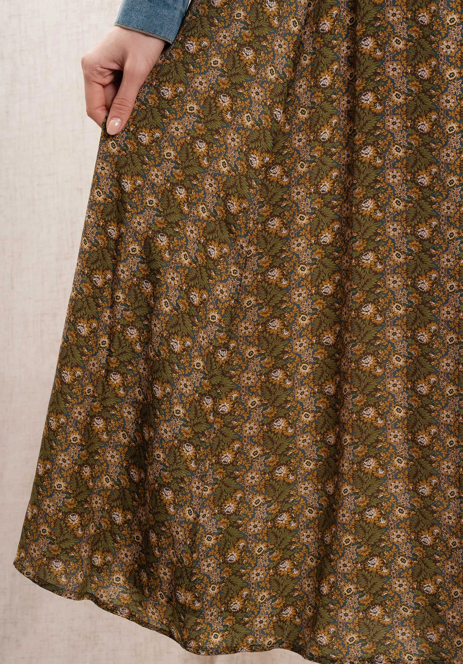 Skirt Lola 02lopcfd Vintage-Floral-Olive