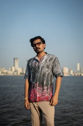 Smoke Wave Unisex (Pure Linen Short Sleeve Shirt) - AddysForMen
