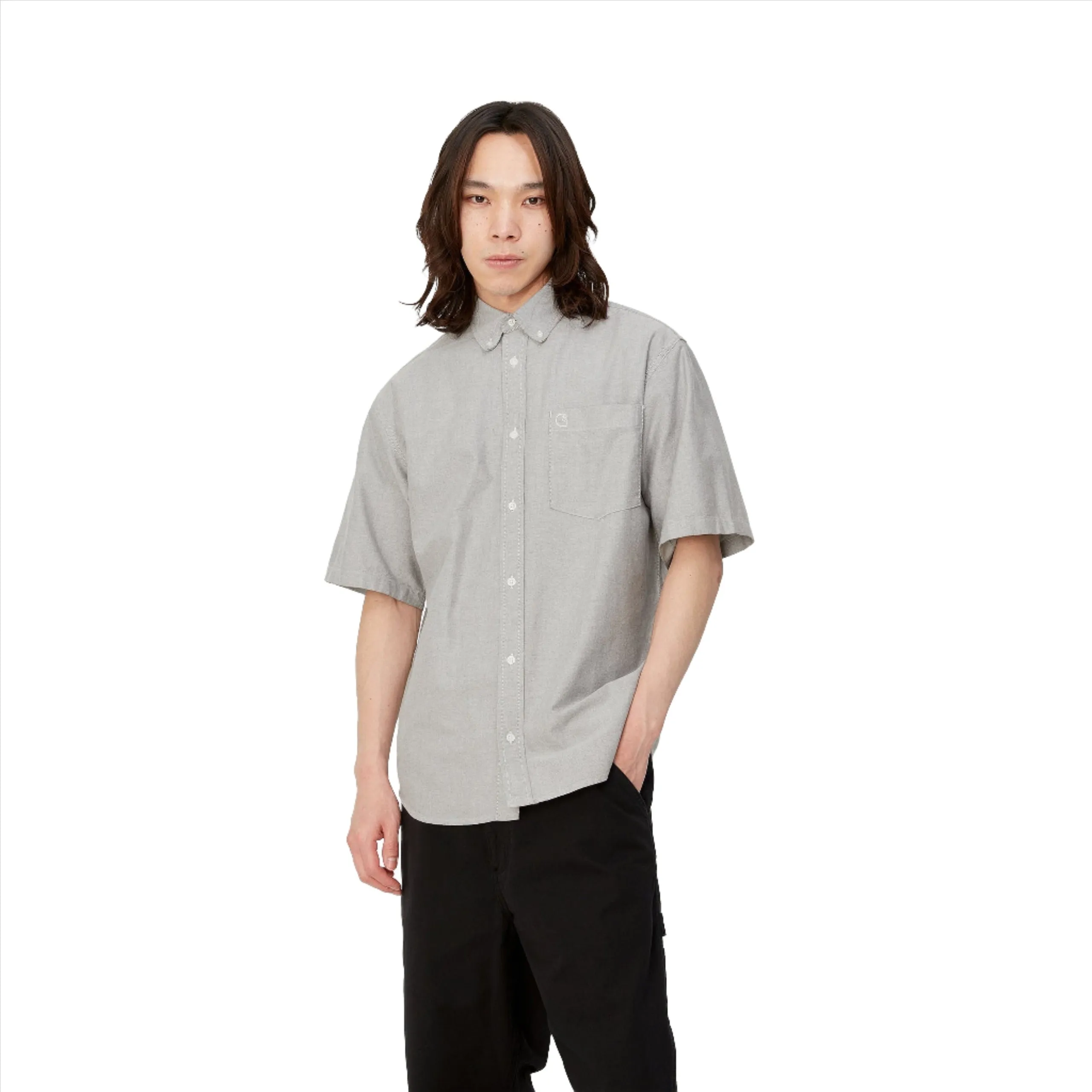 S/S BRAXTON SHIRT / CARHARTT WIP / CHARCOAL