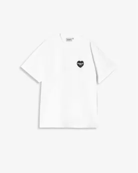 S/S HEART BANDANA T-SHIRT - WHITE