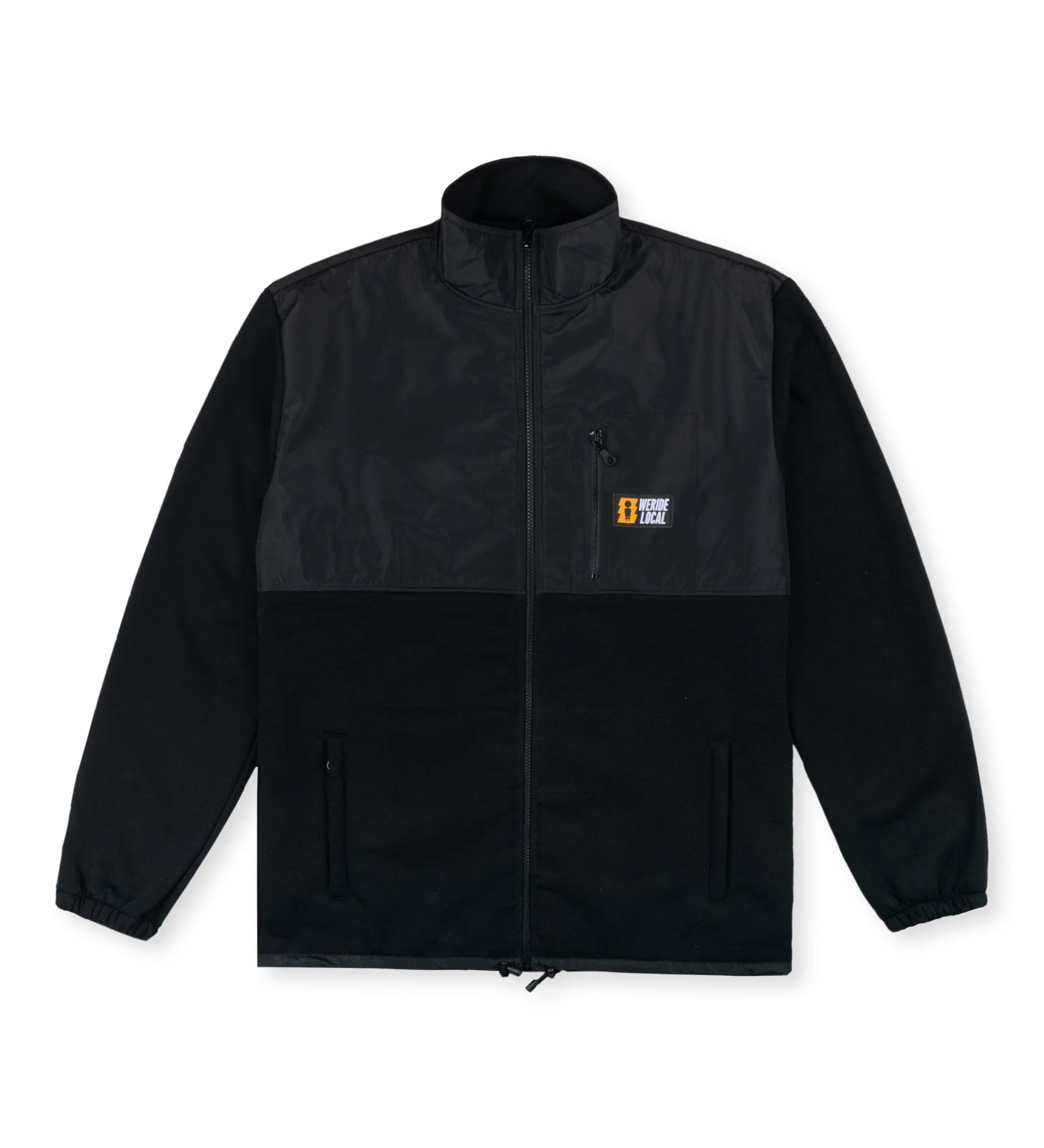 STOKED BLACK TURTLE NECK ZIPPER