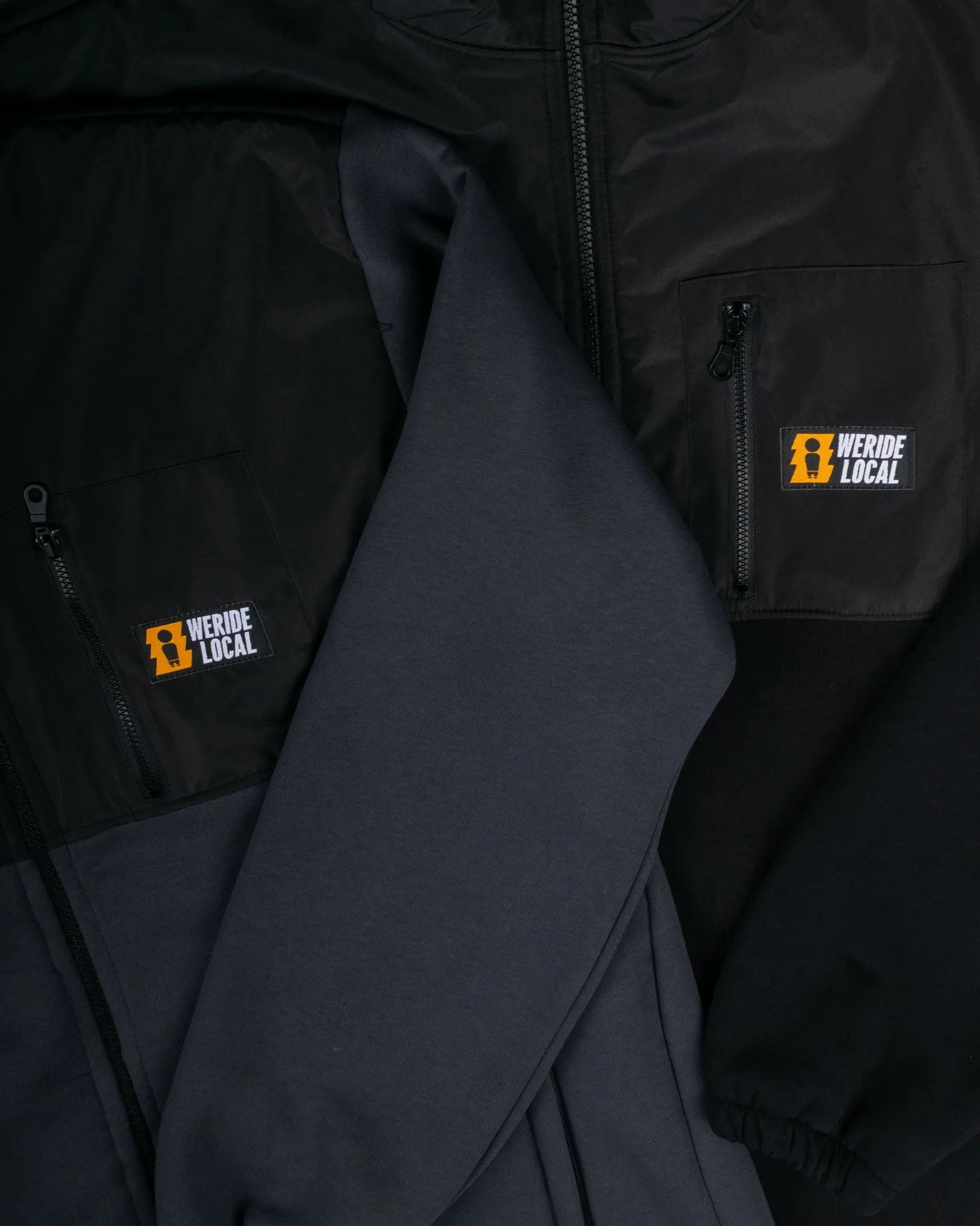 STOKED BLACK TURTLE NECK ZIPPER