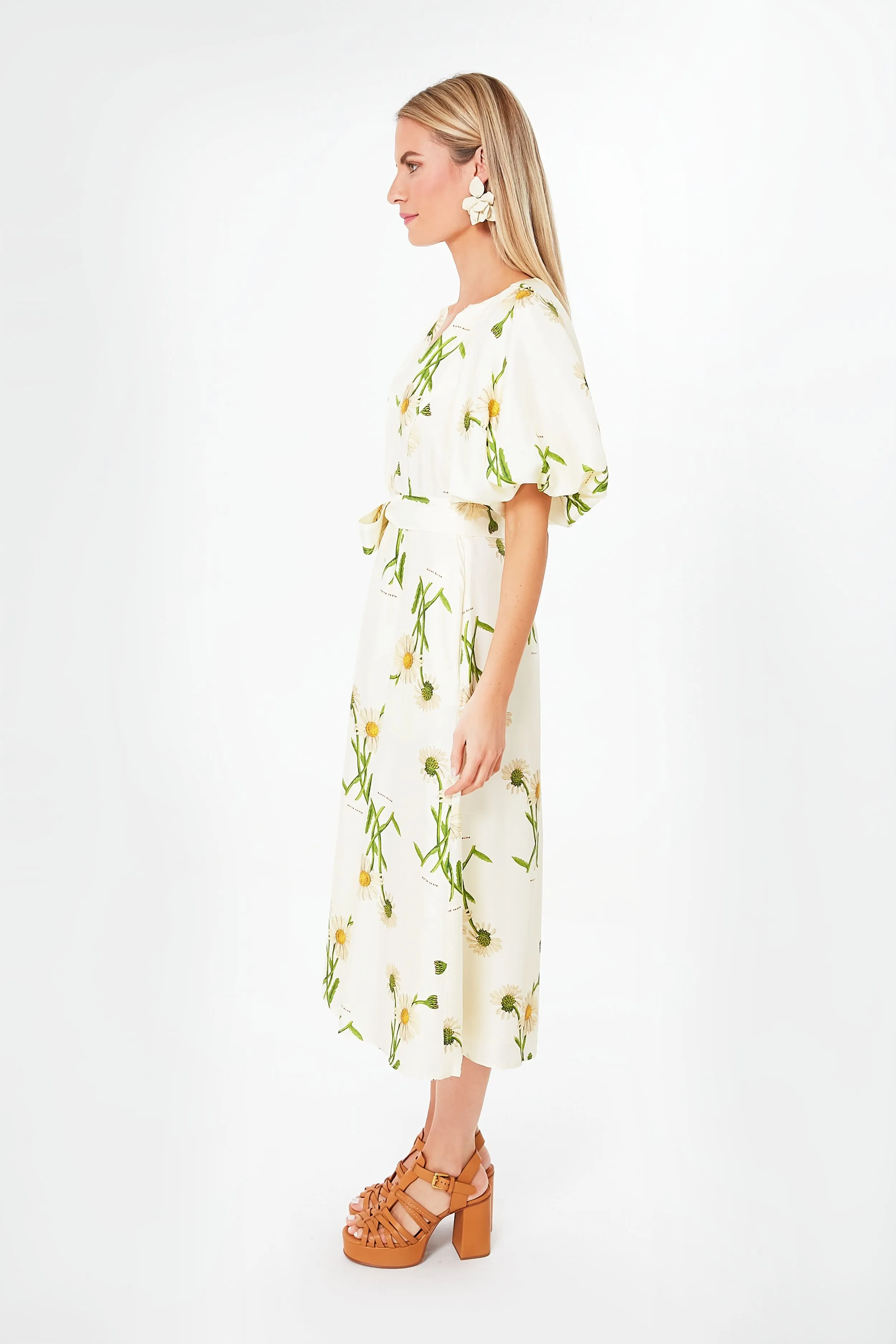 String Field Daisy Silk Dress