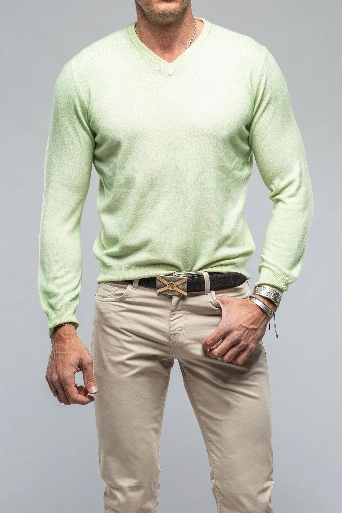 Tanzia Kid Cashmere In Lime Green