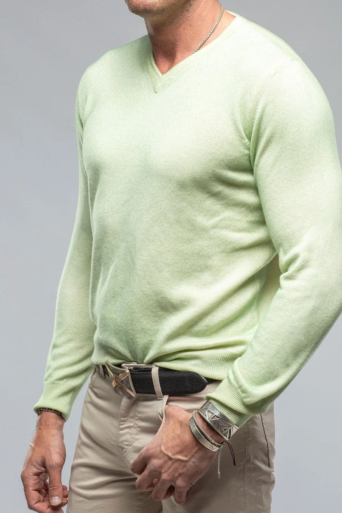 Tanzia Kid Cashmere In Lime Green
