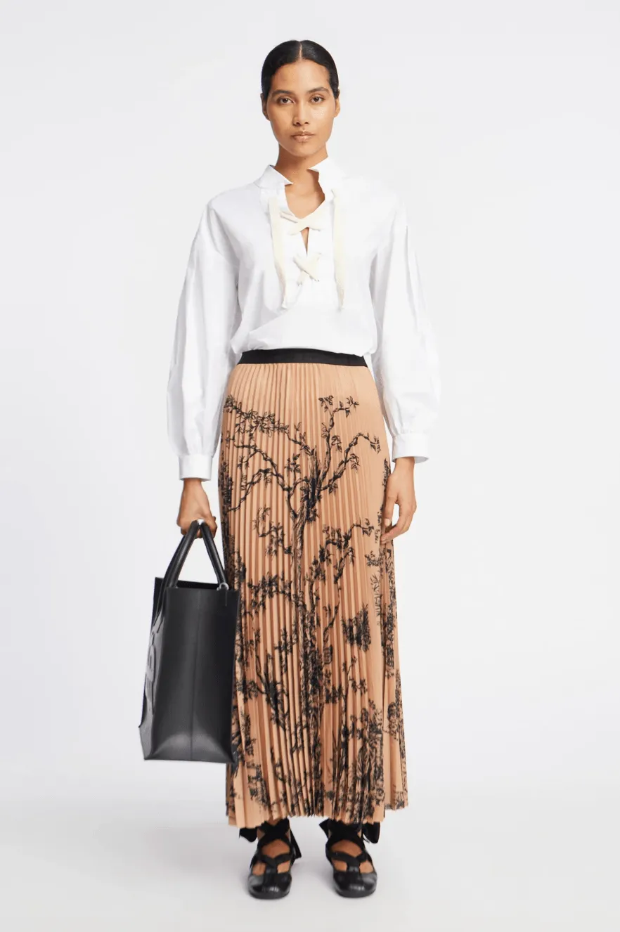 Taulla Pleated Skirt - Nature