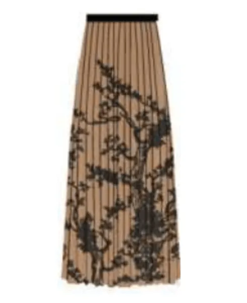 Taulla Pleated Skirt - Nature