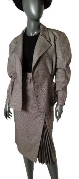 Thierry Mugler Glen Plaid Suit, 1980s