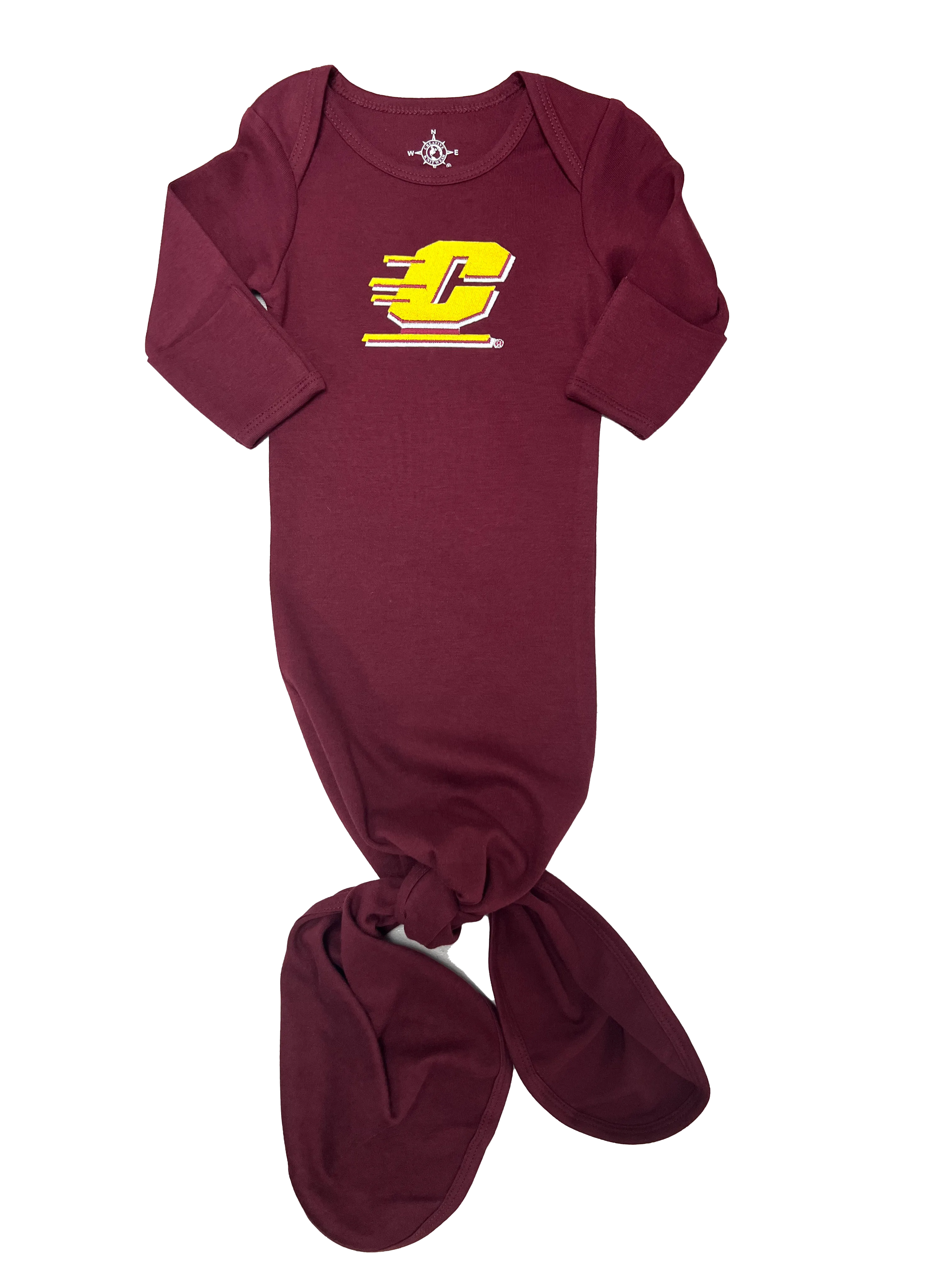 Unisex Central Michigan Knotted Gown