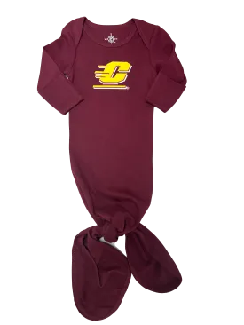 Unisex Central Michigan Knotted Gown