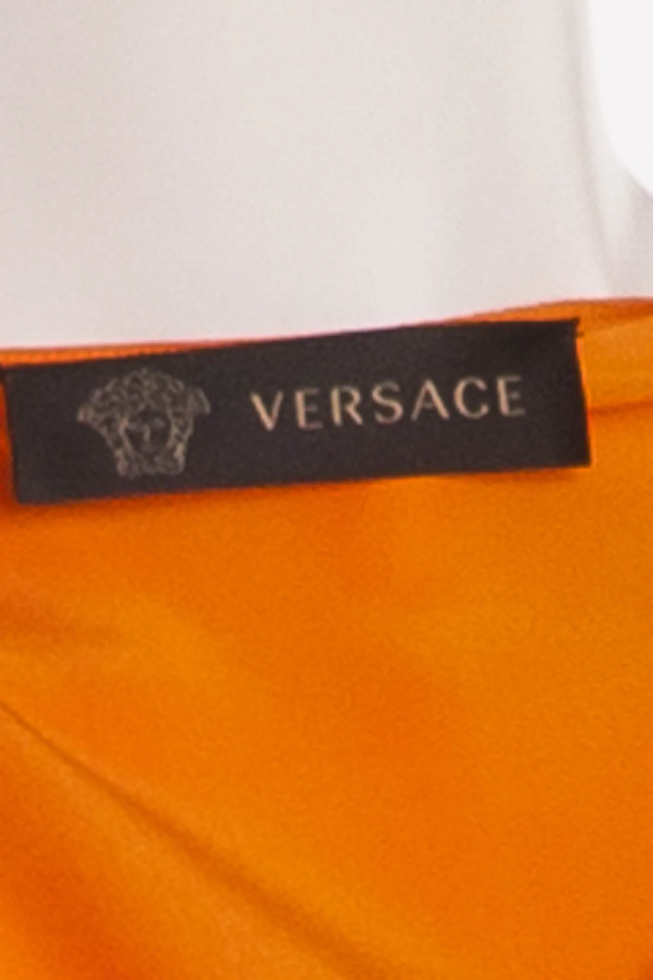 Versace - Hand Tie Dyed Medusa  Silk Long Sleeve  Short Dress with Belt - IT 42