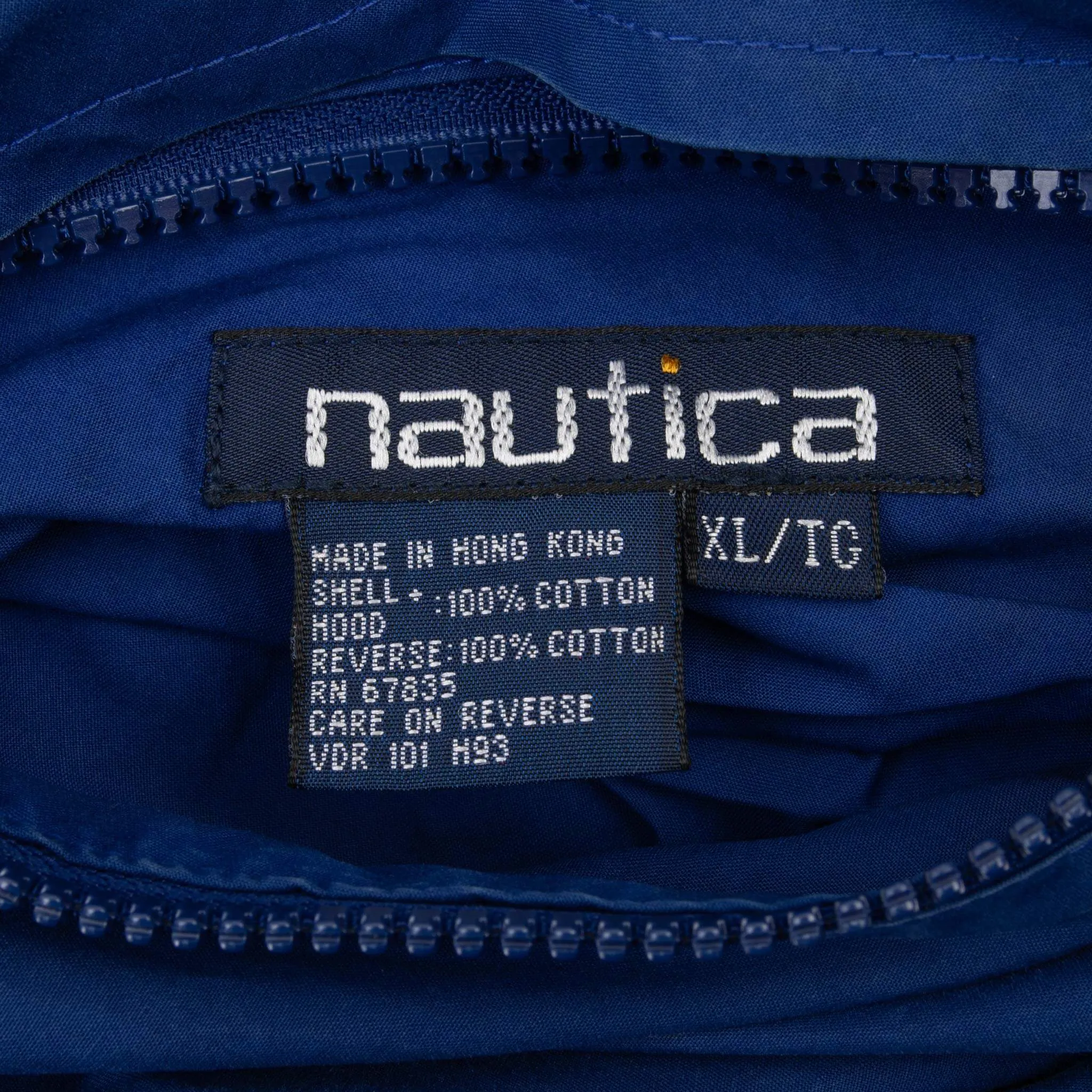 VINTAGE NAUTICA REVERSIBLE WINDBREAKER JACKET 1990S XL