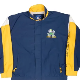 VINTAGE NCAA NOTRE DAME FIGHTING IRISH STARTER WINDBREAKER JACKET 1990S XL
