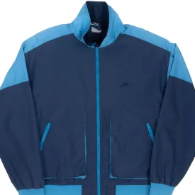VINTAGE NIKE BLUE WINDBREAKER JACKET EARLY 1980S XL
