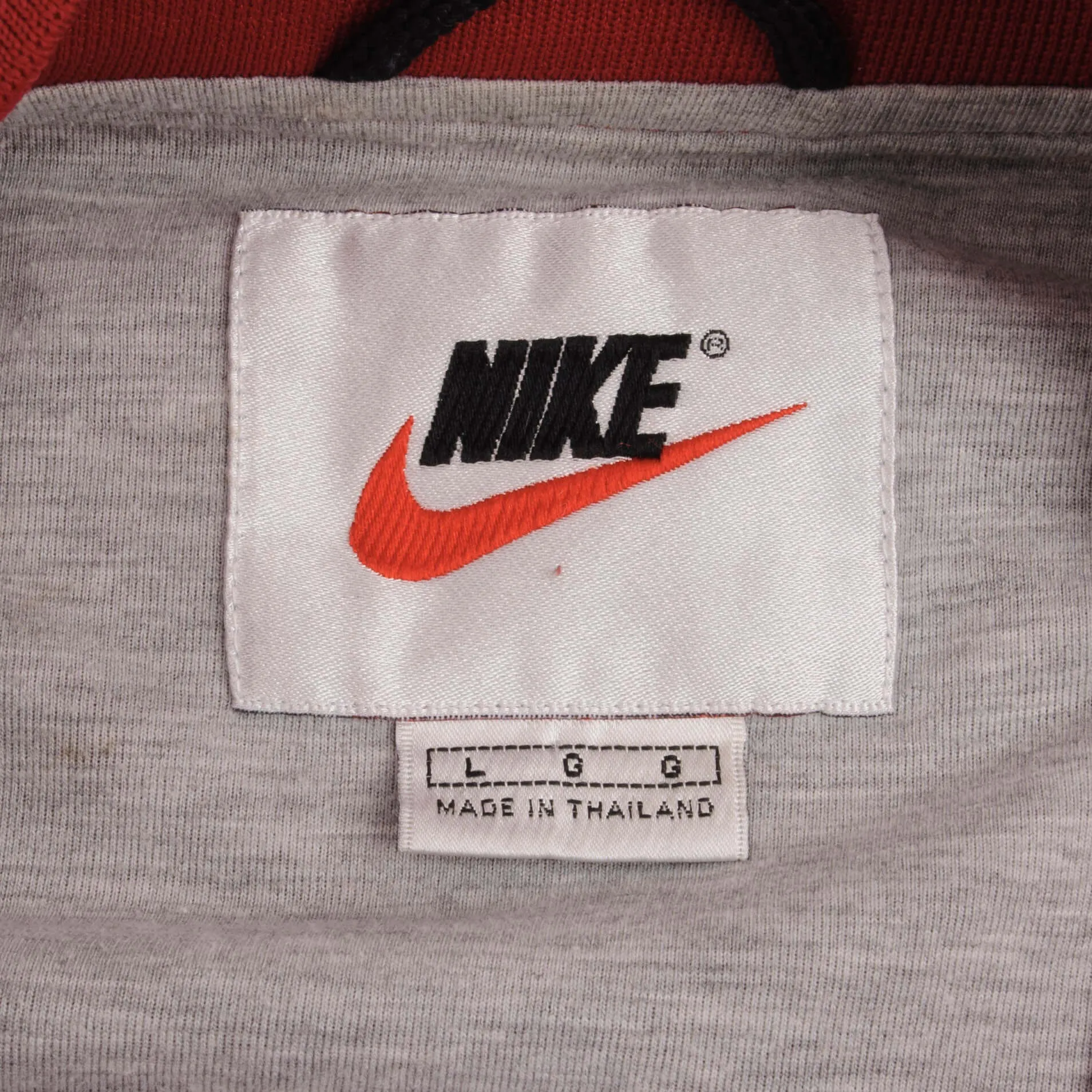 VINTAGE NIKE WINDBREAKER RED JACKET 1990S SIZE LARGE