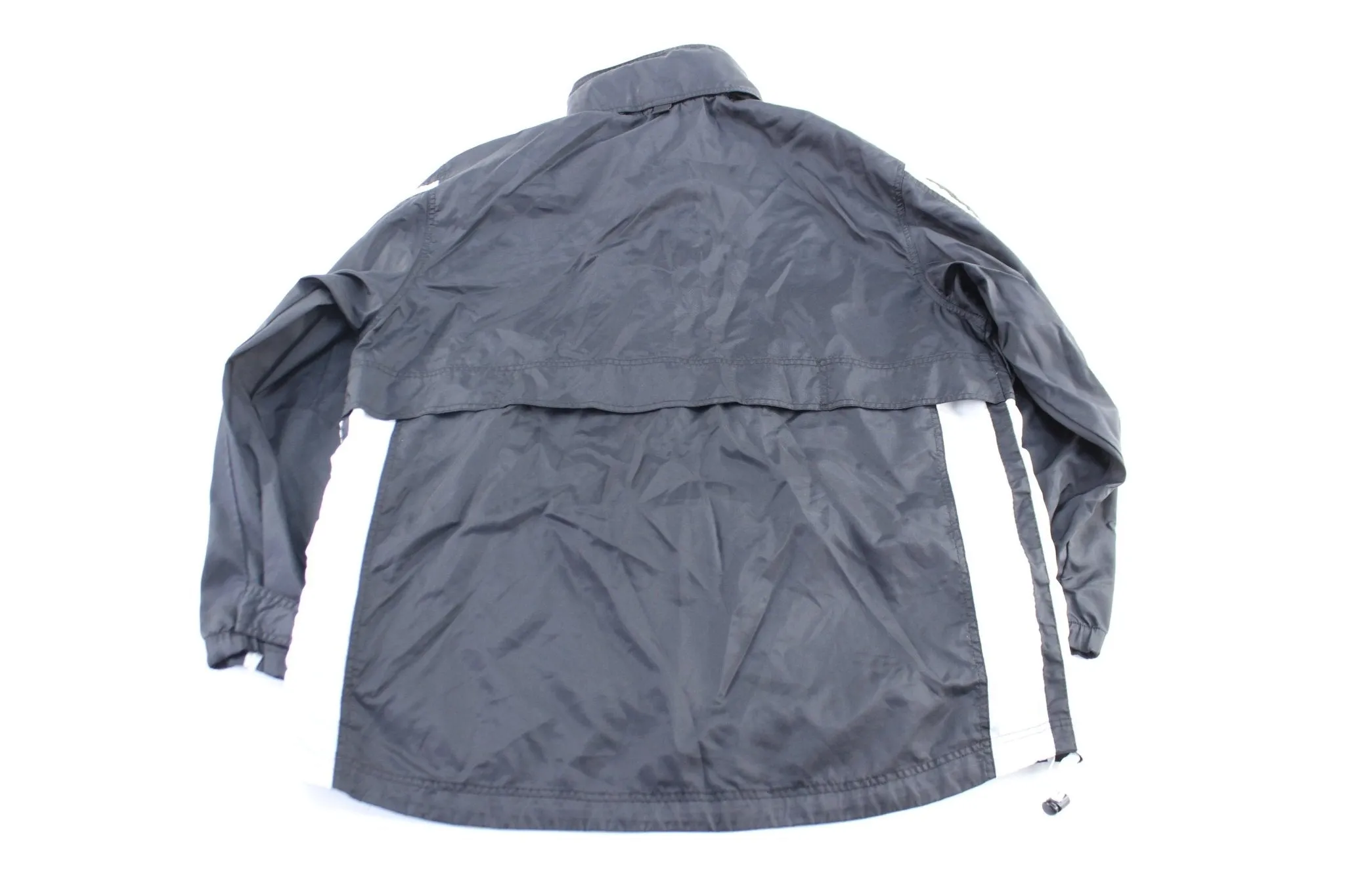 Y2K Nike Embroidered Logo Black Windbreaker Jacket